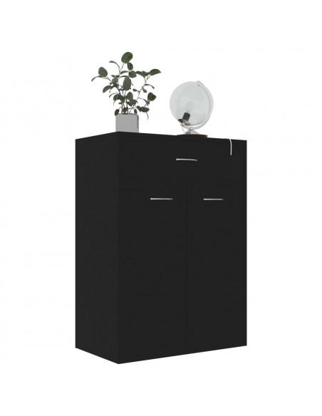 Scarpiera Nera 60x35x84 cm in Legno Multistrato