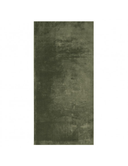Tappeto Pelo Corto HUARTE Morbido Lavabile Verde Bosco