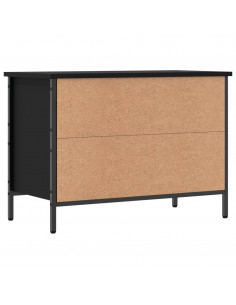 Scarpiera Nera 69x35x50 cm in Legno Multistrato