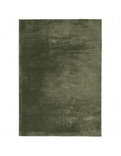Tappeto Pelo Corto HUARTE Morbido Lavabile Verde Bosco