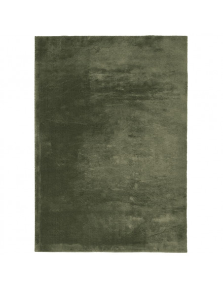 Tappeto Pelo Corto HUARTE Morbido Lavabile Verde Bosco
