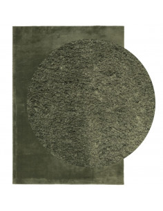 Tappeto Pelo Corto HUARTE Morbido Lavabile Verde Bosco 2