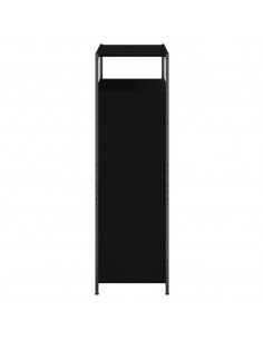 Scarpiera Nera 75x34x112 cm in Legno Multistrato