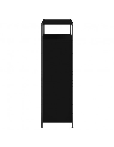 Scarpiera Nera 75x34x112 cm in Legno Multistrato