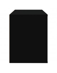 Scarpiera Nera 80x35x45 cm in Legno Multistrato