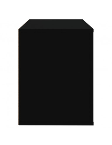 Scarpiera Nera 80x35x45 cm in Legno Multistrato