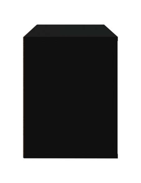 Scarpiera Nera 80x35x45 cm in Legno Multistrato