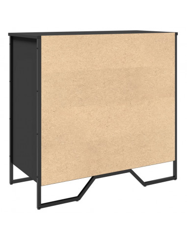 Scarpiera Nera 80x38x78 cm in Truciolato