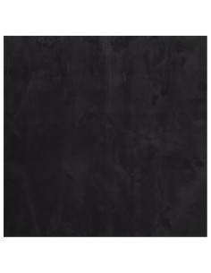 Tappeto a Pelo Corto HUARTE Morbido e Lavabile Nero 160x160cm