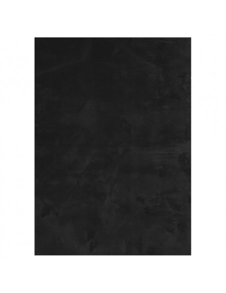 Tappeto a Pelo Corto HUARTE Morbido e Lavabile Nero 240x340cm