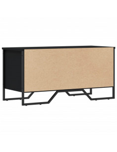 Scarpiera Nera 90x38x45,5 cm in Truciolato