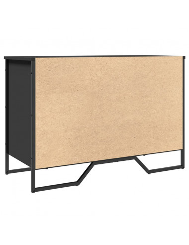 Scarpiera Nera 90x38x61,5 cm in Truciolato