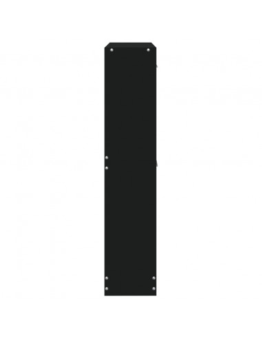 Scarpiera Nero 59x17x81 cm in Legno Multistrato