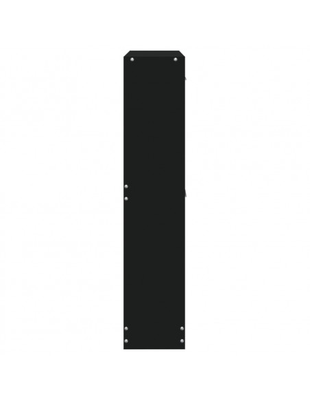 Scarpiera Nero 59x17x81 cm in Legno Multistrato