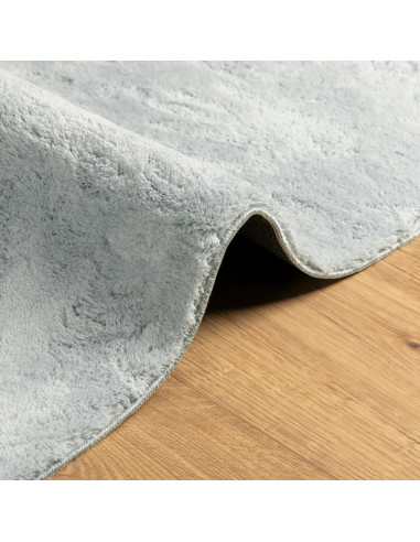 Tappeto a Pelo Corto HUARTE Morbido e Lavabile Blu 200x200 cm