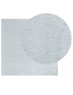 Tappeto a Pelo Corto HUARTE Morbido e Lavabile Blu 160x160 cm 2
