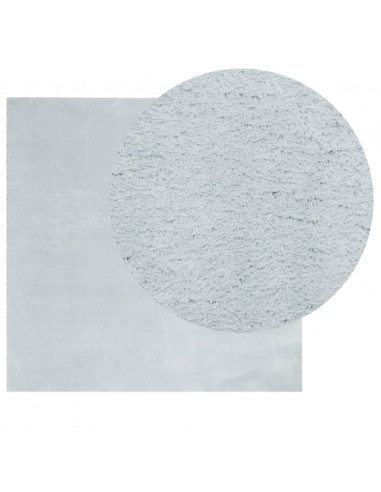 Tappeto a Pelo Corto HUARTE Morbido e Lavabile Blu 160x160 cm