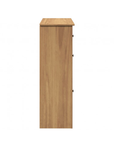 Scarpiera Panama 80x35x105 cm Legno Massello di Pino