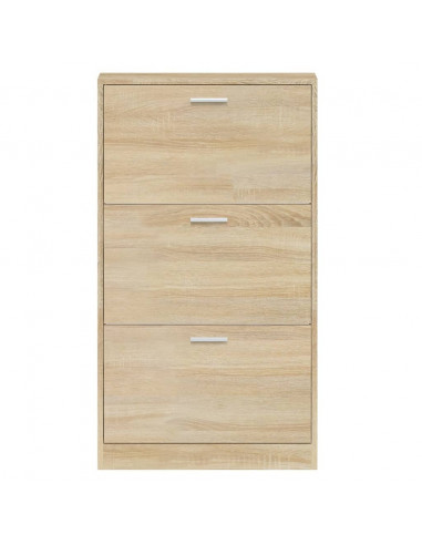 Scarpiera Rovere 59x17x108 cm in Legno Multistrato
