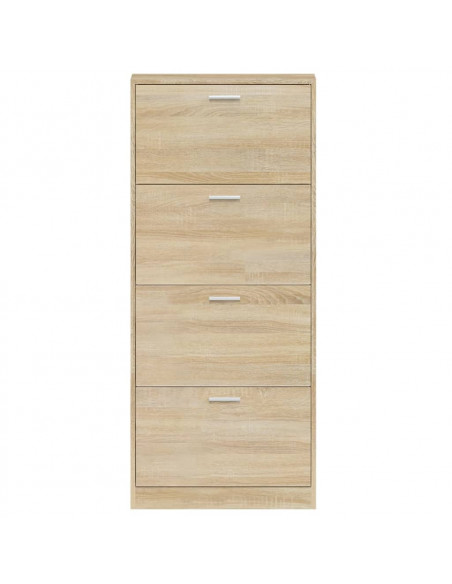 Scarpiera Rovere 59x17x150 cm in Legno Multistrato