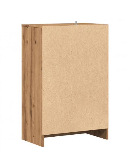 Scarpiera Rovere Artigianale 60x35x92 cm in Legno Multistrato