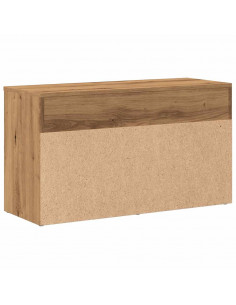 Scarpiera Rovere Artigianale 80x30x45 cm in Legno Multistrato