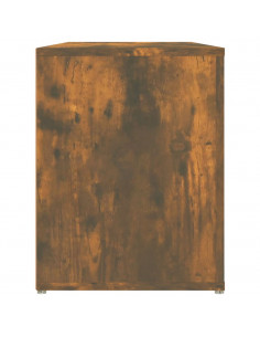 Scarpiera Rovere Fumo 100x35x45 cm in Legno Multistrato