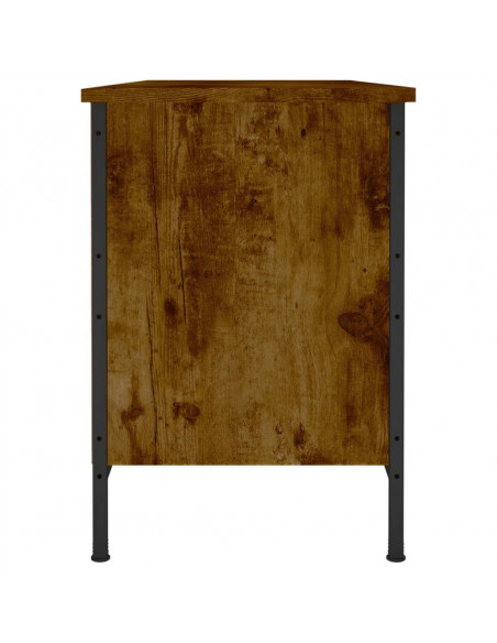 Scarpiera Rovere Fumo 100x35x50 cm in Legno Multistrato