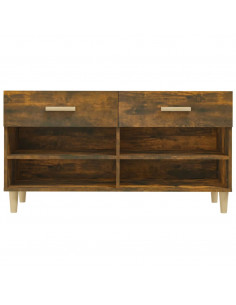 Scarpiera Rovere Fumo 102x35x55 cm in Legno Multistrato