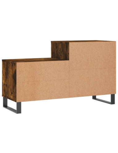Scarpiera Rovere Fumo 102x36x60 cm in Legno Multistrato