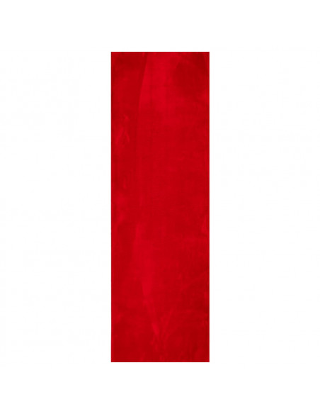 Tappeto a Pelo Corto HUARTE Morbido e Lavabile Rosso 80x250 cm