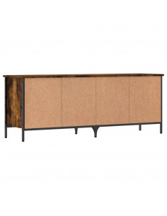 Scarpiera Rovere Fumo 131x35x50 cm in Legno Multistrato