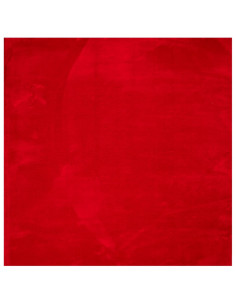 Tappeto a Pelo Corto HUARTE Morbido e Lavabile Rosso 240x240cm