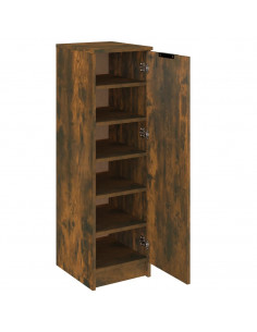 Scarpiera Rovere Fumo 30x35x100 cm in Legno Multistrato