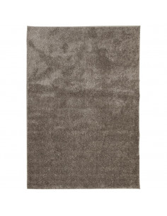 Tappeto a Pelo Lucido Lungo ISTAN Effetto Grigio 160x230 cm
