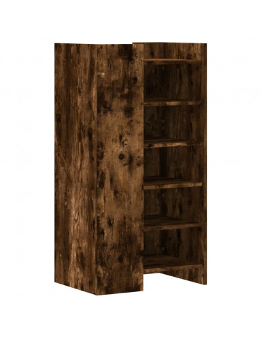 Scarpiera Rovere Fumo 52x37,5x100 cm in Legno Multistrato