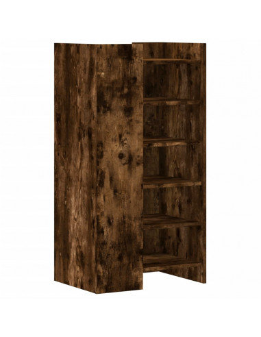 Scarpiera Rovere Fumo 52x37,5x100 cm in Legno Multistrato
