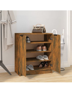Scarpiera Rovere Fumo 59x35x70 cm in Legno Multistrato