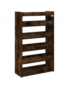 Scarpiera Rovere Fumo 60x25x100 cm in Legno Multistrato