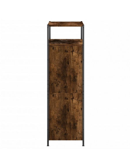 Scarpiera Rovere Fumo 60x34x112 cm in Legno Multistrato