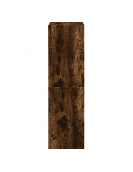 Scarpiera Rovere Fumo 60x34x116 cm in Legno Multistrato