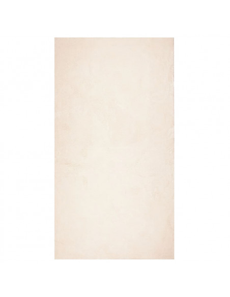 Tappeto a Pelo Corto HUARTE Morbido e Lavabile Beige 80x150 cm