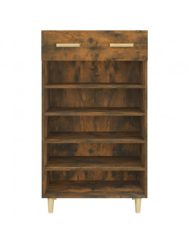 Scarpiera Rovere Fumo 60x35x105 cm in Legno Multistrato