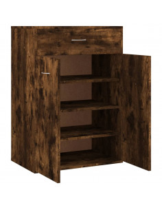 Scarpiera Rovere Fumo 60x35x84 cm in Legno Multistrato