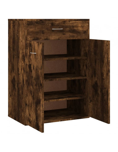 Scarpiera Rovere Fumo 60x35x84 cm in Legno Multistrato