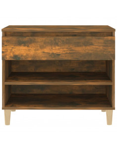 Scarpiera Rovere Fumo 70x36x60 cm in Legno Multistrato