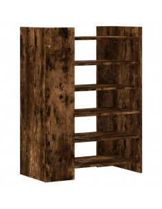 Scarpiera Rovere Fumo 74,5x37,5x100 cm in Legno Multistrato