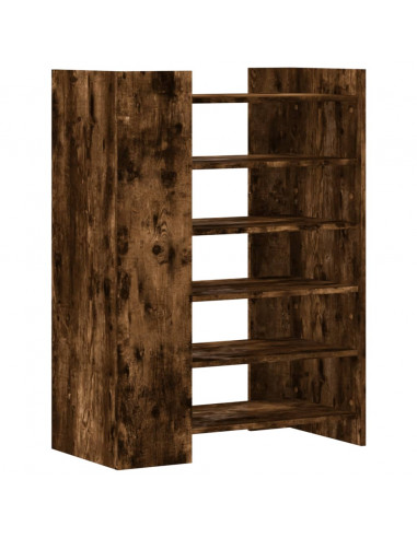 Scarpiera Rovere Fumo 74,5x37,5x100 cm in Legno Multistrato