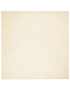 Tappeto a Pelo Corto HUARTE Morbido e Lavabile Crema 120x120 cm