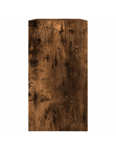 Scarpiera Rovere Fumo 80x34x63 cm in Legno Multistrato